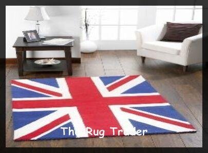 Patriotic Union Jack Rugs. 110cm x 160cm.