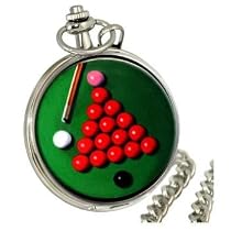 Ravel - R1004.01 - Montre de Poche - Quartz Analogique - Forme de Billard - Chaîne de 37.5cm - Petite Boîte en étain