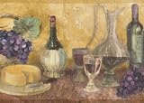 Copper Wine Tasting Wallpaper Border