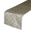 Indian Table Runner in Brocades Silk from Banaras, India 13" x 55"