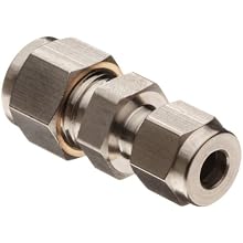 Parker A-Lok 2RU1-316 316 Stainless Steel Compression Tube Fitting, Reducing Union, Tube OD x Tube OD