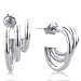 Sterling 2.2mm Illusion Hoop Earrings