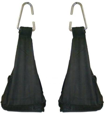 Padded AB SLINGS AB STRAPS Steel Hook Rings (1 Pair)