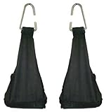 Padded AB SLINGS AB STRAPS Steel Hook Rings (1 Pair)