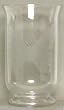 Individually Hand Etched Butterfly Glass Candle Shade 11"H
