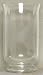 Individually Hand Etched Butterfly Glass Candle Shade 11"H