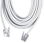 GE TL96530 Phone Line Cord (50 ft, White, 4-conductor)