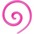 14 Gauge Pink Acrylic Super Spiral Taper