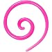 14 Gauge Pink Acrylic Super Spiral Taper
