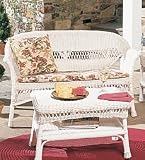 Wicker Loveseat-Green