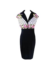 V-neck Knee Length Sleeveless Knit General Print Evening Dress/Prom Dress/Wedding Party Dress 