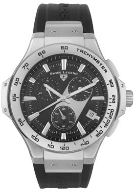 Mens Maverick Chronograph Black Rubber