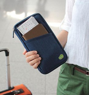 Waterproof Nylon Travel Bag Document Wallet with Hand Strap Passport Credit ID Card Cash Travel Wallet Purse Holder Case Document Organizer (Navy blue) Waterproof Nylon Travel Bag Document Wallet with Hand Strap Passport Credit ID Card Cash Travel Wallet Purse Holder Case Document Organizer (Navy blue)