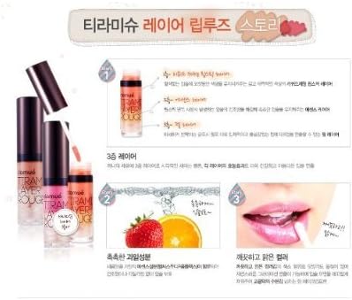 clamue, Tiramisu Layers Lip Rouge 4.5g # 2 Coral Cream (Essence + Liquid + Perl...