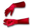 8 Button Elbow Length 15" Satin Gloves Assorted Colors