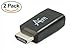 Ableconn HD2VGAS-2, 2-Pack, Compact HDMI to VGA Adapter Dongle for Chromebooks, Ultrabooks & Laptops up to 1920x1200 / 1080p - Chromebook to VGA projector or monitor - HDMI to VGA Converter