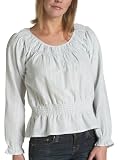 Jeanstar Women s Felicia Woven Striped Peasant Top