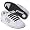White/Black Leather