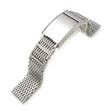 20Mm Polished Engineer Solid Link 316L Stainless Steel Watch Bracelet Band (848568004562)