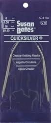 Susan Bates Quicksilver Circular Knitting Needles 24 Inch - Size 17