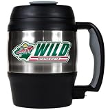 NHL Minnesota Wild 52-Ounce Stainless Steel Macho Travel Mug with Bottle Opener