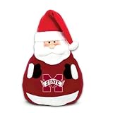 Mississippi State Bulldogs Christmas Santa Claus Pillow