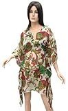 Fabulous Multi Col Printed Tube Kaftan Caftan Cover up Tunic XMas Christmas Gift