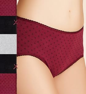 5 Pack - Cotton Rich Assorted Midi Knickers