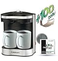 Cuisinart &reg; Commercial 2-cup Coffeemaker - Stainless Steel (includes 100 World Blend Regular Pods)