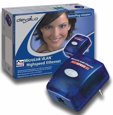 Devolo MicroLink dLAN Highspeed Ethernet Netzwerkadapter