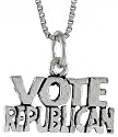 Sterling Silver "VOTE REPUBLICAN" Talking Charm &copy;