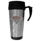 Texas University Longhorns Diamond Plate Travel Mug - NCAA College Athletics - Fan Shop Merchandise