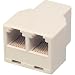 Video Games : Recoton T125Ivory  Modular 3-Way Inline Coupler