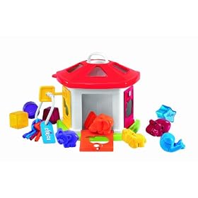 Chicco 20.5 cm Animal Cottage Shape Sorting Nursery Toy
