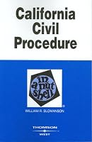 California Civil Procedure in a Nutshell (Nutshell Series)