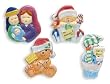 36pc Holiday Christmas Glazed Pins
