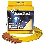 ACCEL 4041 8mm Super Stock Copper Universal Wire Set - Yellow by Accel