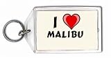 I Love malibu Keychain