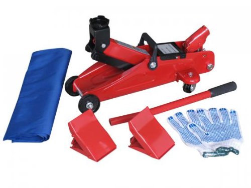 FK Automotive FKTO011001 Wagenheber-Set 4-teilig mit Wagenheber f&uuml;r 2 t, Unterlegkeil und  Preisvergleich