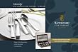 Waterford Glenridge 18/10 Stainless Steel 65-Piece Flatware Set, Service for 12 with 5-Piece Hostess Set, Complete with a Waterford Flatware Chest. Distributed by Reed & Barton