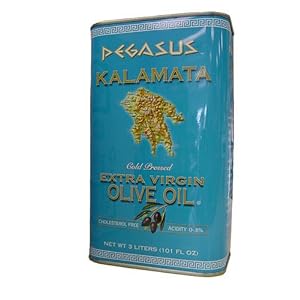 Pegasus Kalamata Extra Virgin Olive Oil (Greek) 3 Liter Can by Olive Oil