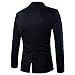 DressLoves Men's Cotton Blends Peak Lapels 1 Button Blazers