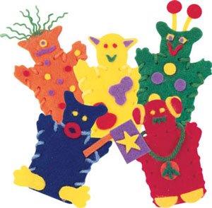 Childrens Toyshop  Toys : Mini-Monsters - Finger Puppets
