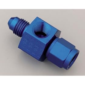  NOS 16103 Blue Anodized Aluminum Nitrous Bottle Gauge Adapter
