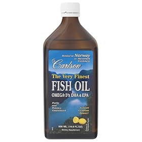 Carlson The Very Finest Fish Oil Liquid Omega-3 Lemon, 500 Ml, Bottle by Carlson