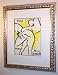 Marc Chagall - The Angel with the Tablets of The Law Original Fine Art Lithograph, Framed Artwork