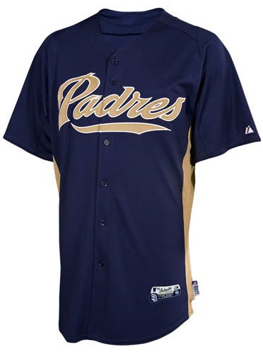 San Diego Padres Authentic Cool Base Batting Practice Baseball Jersey by Majestic