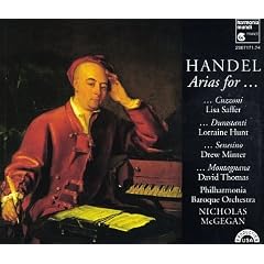 Handel Arias for Cuzzoni, Durastanti, Senesino & Montagnana / Saffer · Hunt-Lieberson · Minter · Thomas · PBO · McGegan