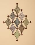 41K8DHC7U%2BL. SL160  Abstract Metal Wall Art Triangle Diamond Shaped Tin
