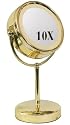 Rucci Brass Stand Lighted Mirror Reg./10x * #m784